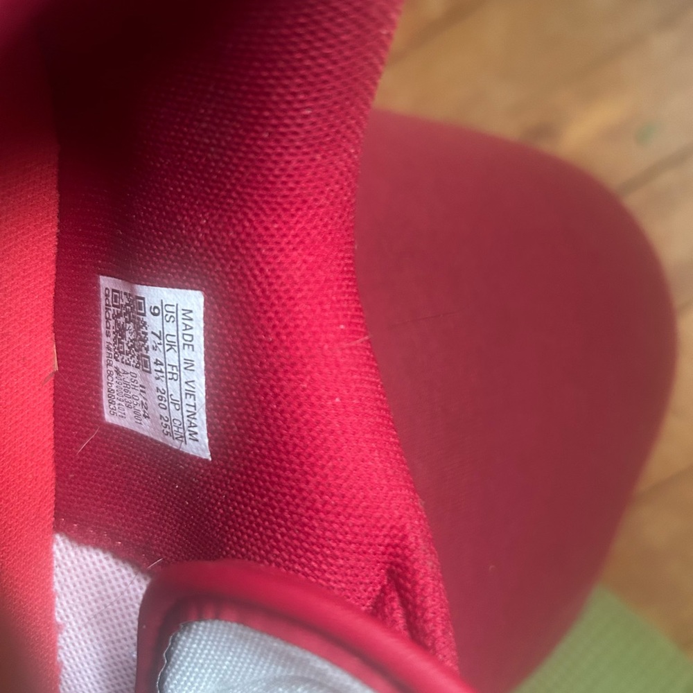 Adidas Women’s Red Low-Top Sneakers - Picture 3 of 5